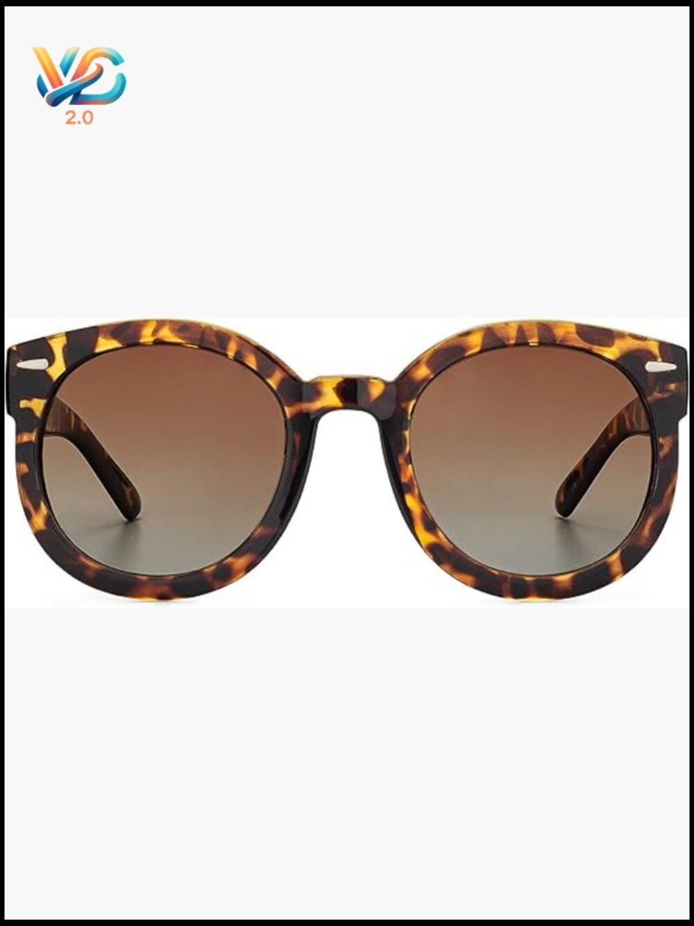 Oversized Polarized Shield Sunglasses UV400 Protection Unisex Round